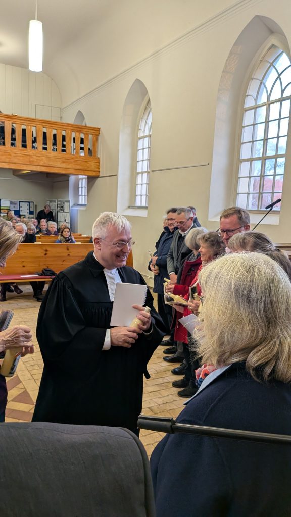 Dr. Bernhard Schmidt beim Abschiedsgottesdienst.