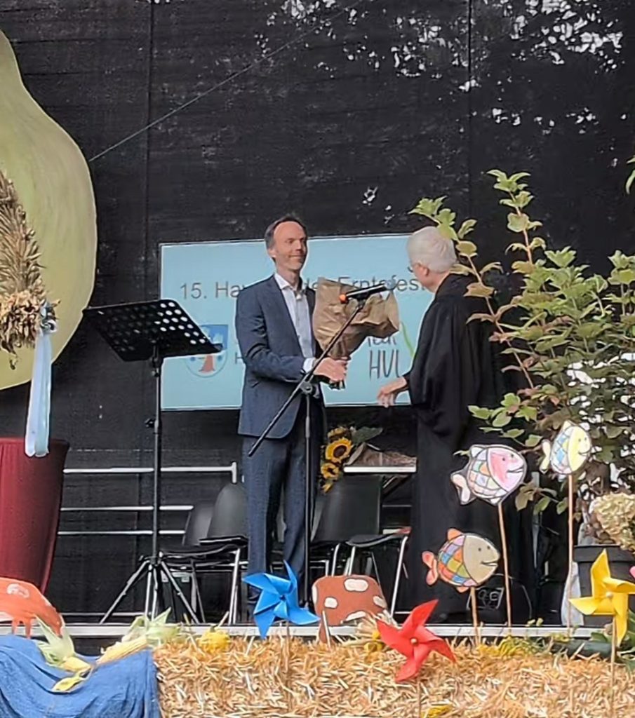 Matthias Nöther wurde beim Kreiserntefest als Beauftragter für Presse- und Öffentlichkeitsarbeit in sein Amt eingeführt.